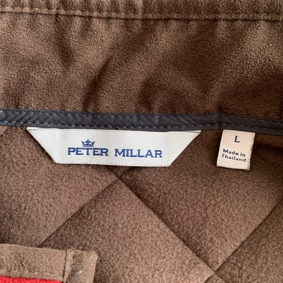 Peter Millar Crown Shetland Wool Plaid Zip Vest size medium - Picture 3 of 7